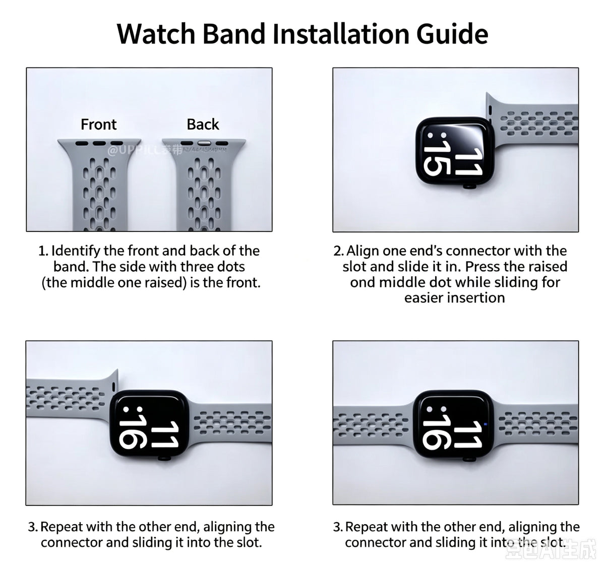 AirFlow Breathable Silicone Sport Band for Apple Watch