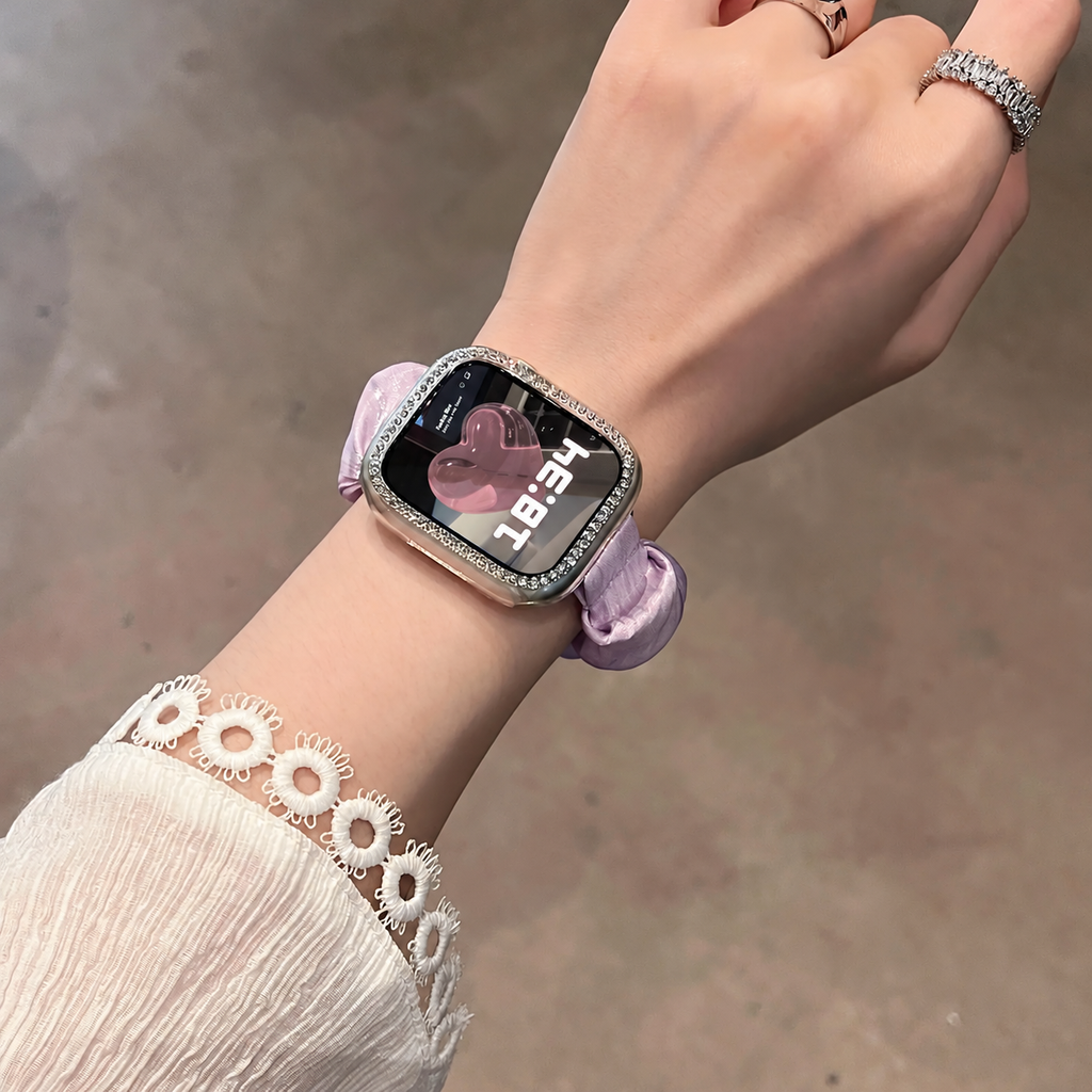 Pearlescent scrunchie Apple Watch band - detail photo 24