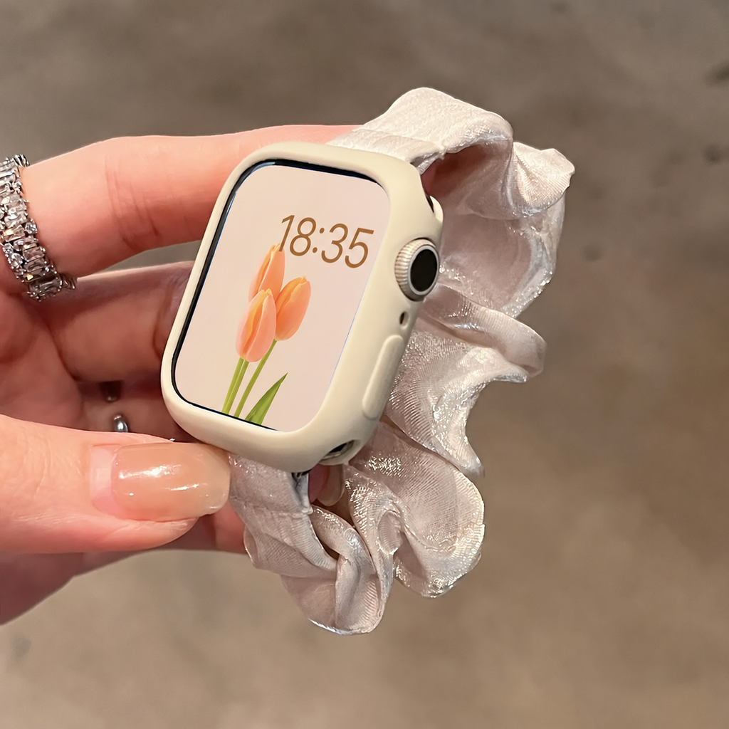 Pearlescent scrunchie Apple Watch band - detail photo 27