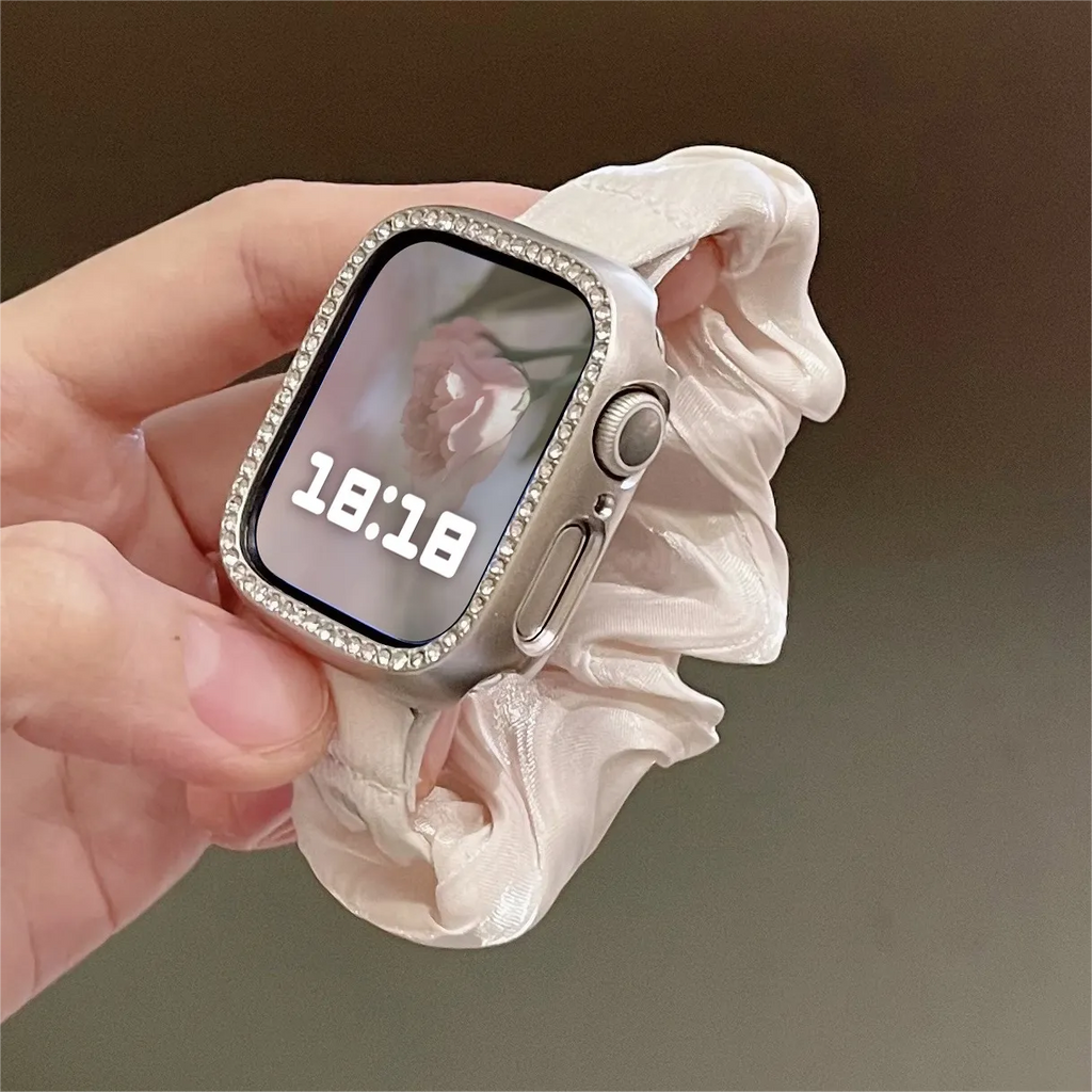 Pearlescent scrunchie Apple Watch band - product photo 2