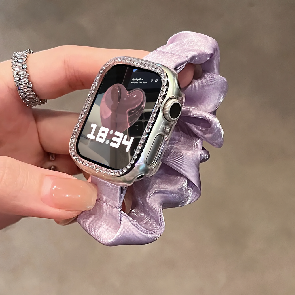 Pearlescent scrunchie Apple Watch band - product photo 9