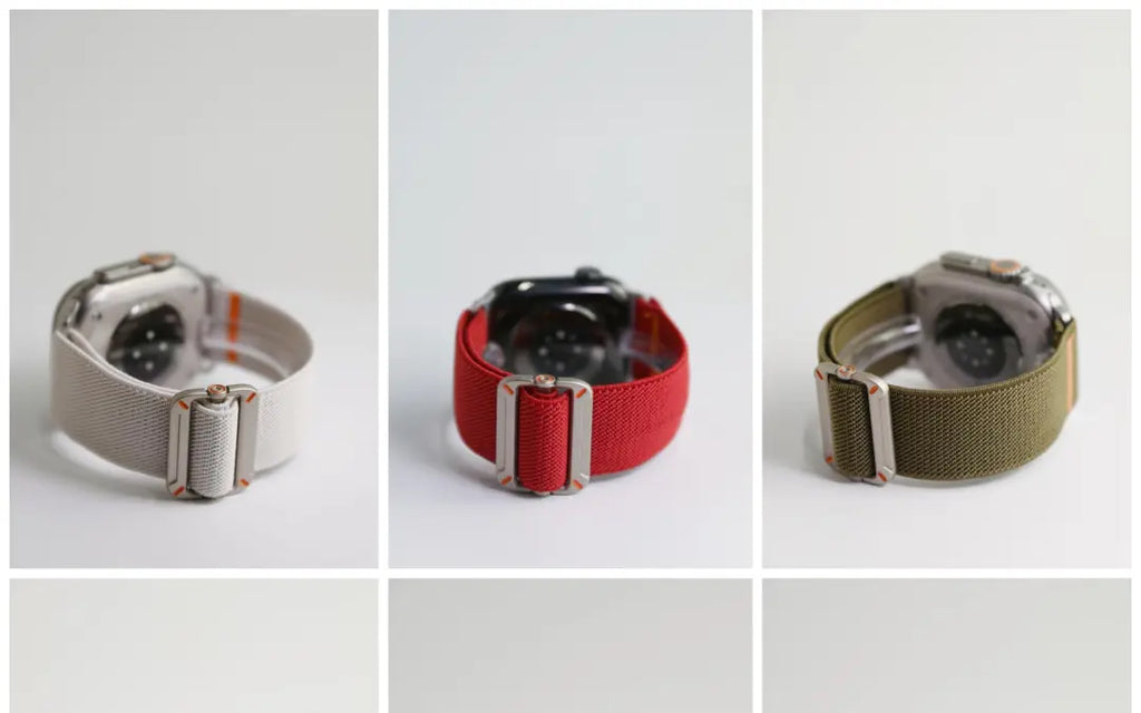 精织编织工装iWatch表带适用于AppleWatchSe678910Ultra · 橄榄色 42444549mm(1-9代se)苹果表盘适用 商品图 10