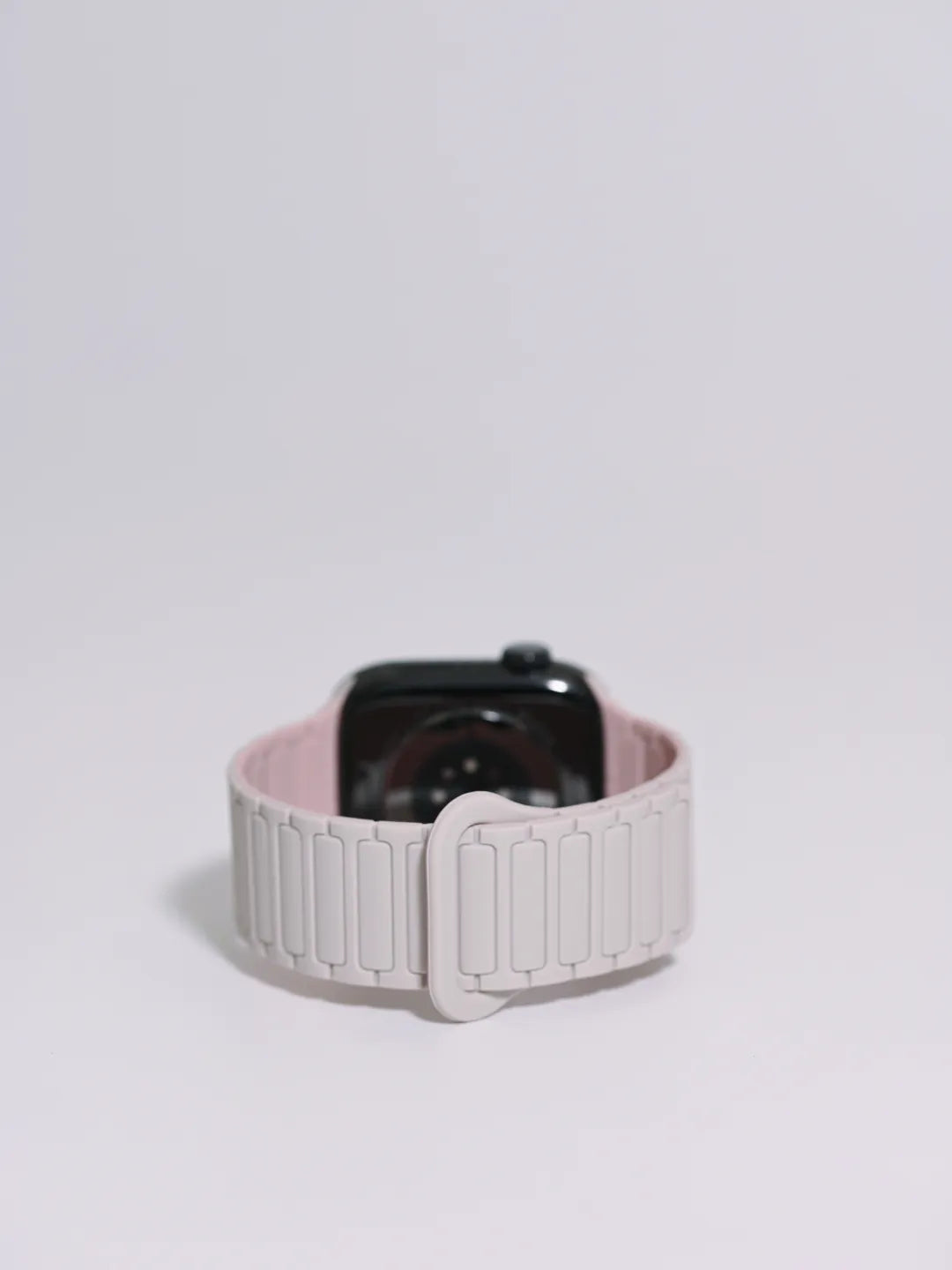 二代三株磁吸硅胶iwatch表带适用于AppleWatchSe78910Ultra · blackpink 46mm（s10s11s12）苹果表盘适用 商品图 2