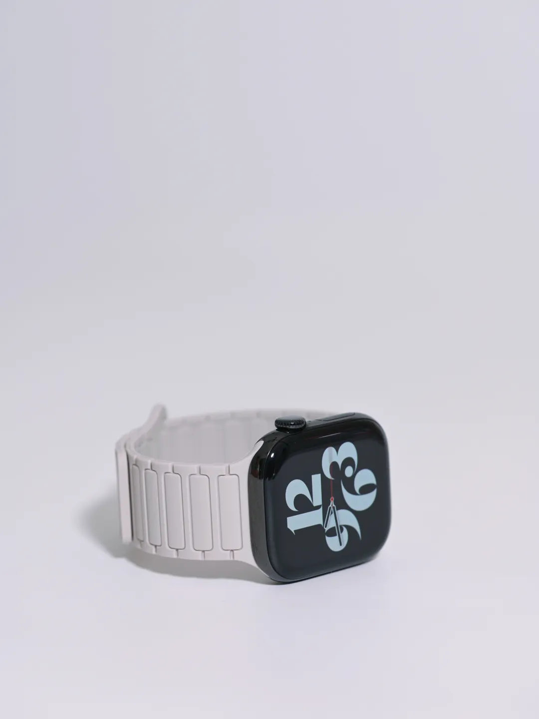 二代三株磁吸硅胶iwatch表带适用于AppleWatchSe78910Ultra · blackpink 46mm（s10s11s12）苹果表盘适用 商品图 4