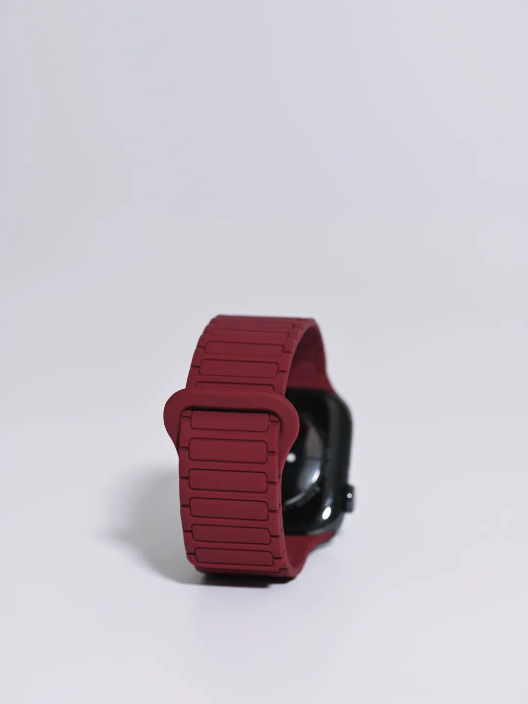 二代三株磁吸硅胶iwatch表带适用于AppleWatchSe78910Ultra · blackpink 46mm（s10s11s12）苹果表盘适用 商品图 7