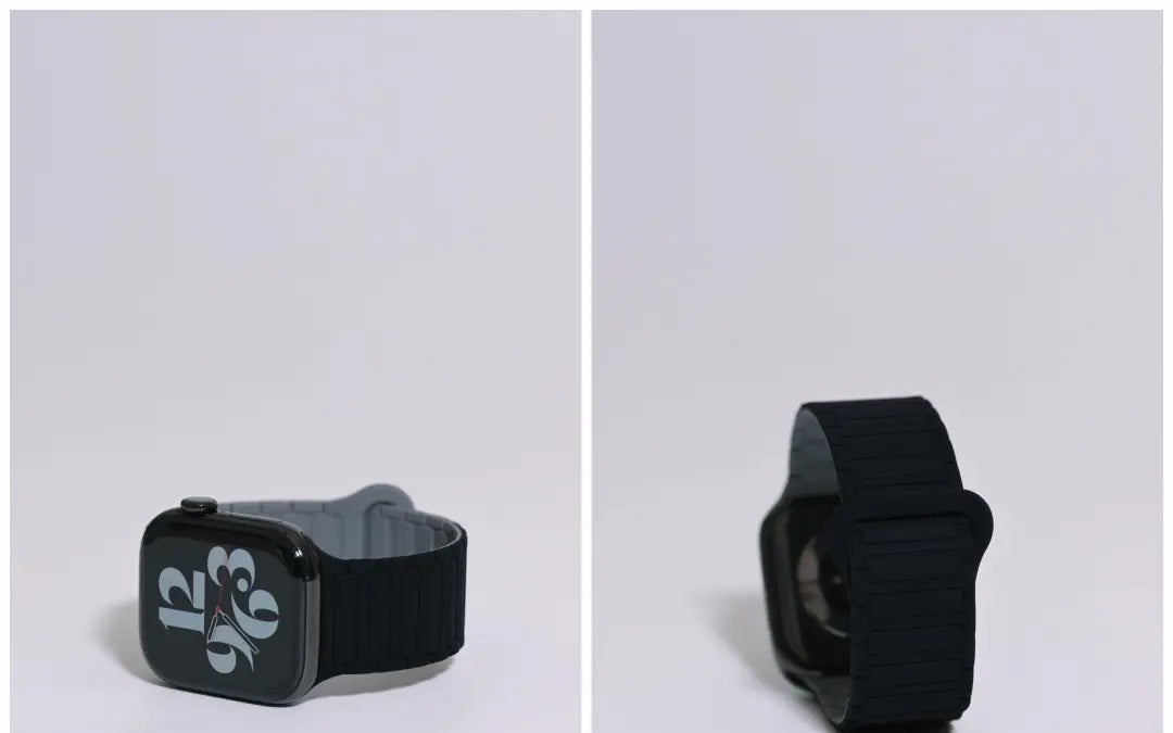 二代三株磁吸硅胶iwatch表带适用于AppleWatchSe78910Ultra · blackpink 46mm（s10s11s12）苹果表盘适用 商品图 38