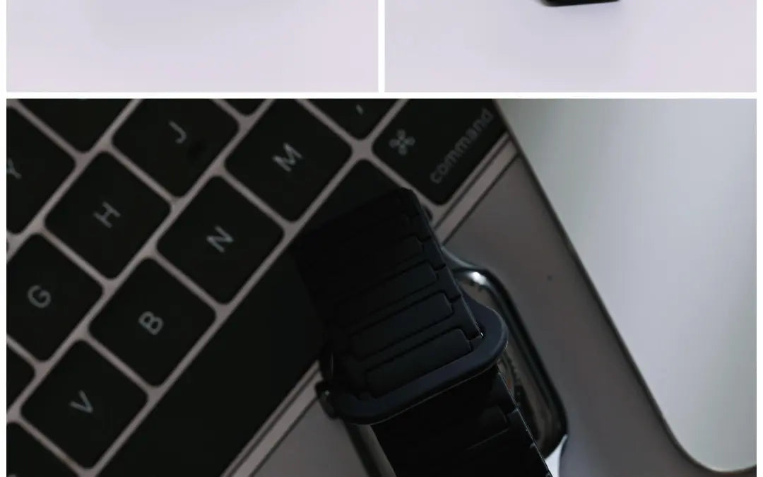 二代三株磁吸硅胶iwatch表带适用于AppleWatchSe78910Ultra · blackpink 46mm（s10s11s12）苹果表盘适用 商品图 39