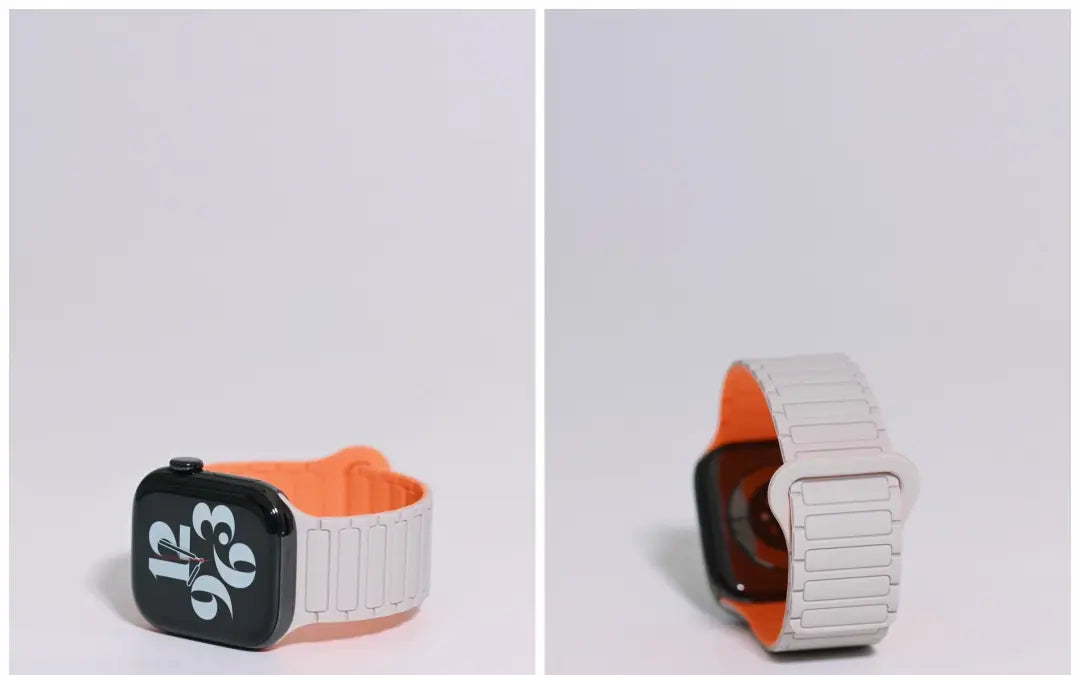 二代三株磁吸硅胶iwatch表带适用于AppleWatchSe78910Ultra · blackpink 46mm（s10s11s12）苹果表盘适用 商品图 41