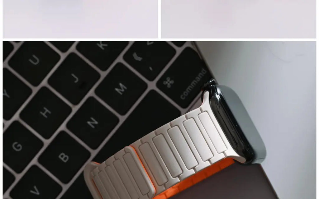 二代三株磁吸硅胶iwatch表带适用于AppleWatchSe78910Ultra · blackpink 46mm（s10s11s12）苹果表盘适用 商品图 42