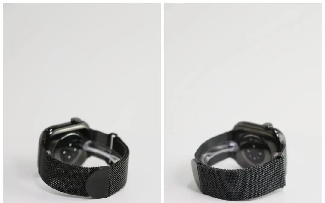 SpiritBand适用苹果iWatch新款圆扣升级米兰尼斯磁吸回环表带 · 枪灰 384041mm(1-9代se)苹果表盘适用 商品图 9
