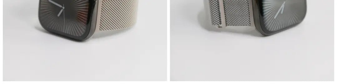 SpiritBand适用苹果iWatch新款圆扣升级米兰尼斯磁吸回环表带 · 枪灰 384041mm(1-9代se)苹果表盘适用 商品图 11