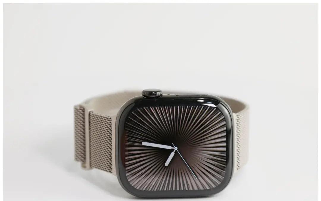 SpiritBand适用苹果iWatch新款圆扣升级米兰尼斯磁吸回环表带 · 枪灰 384041mm(1-9代se)苹果表盘适用 商品图 12