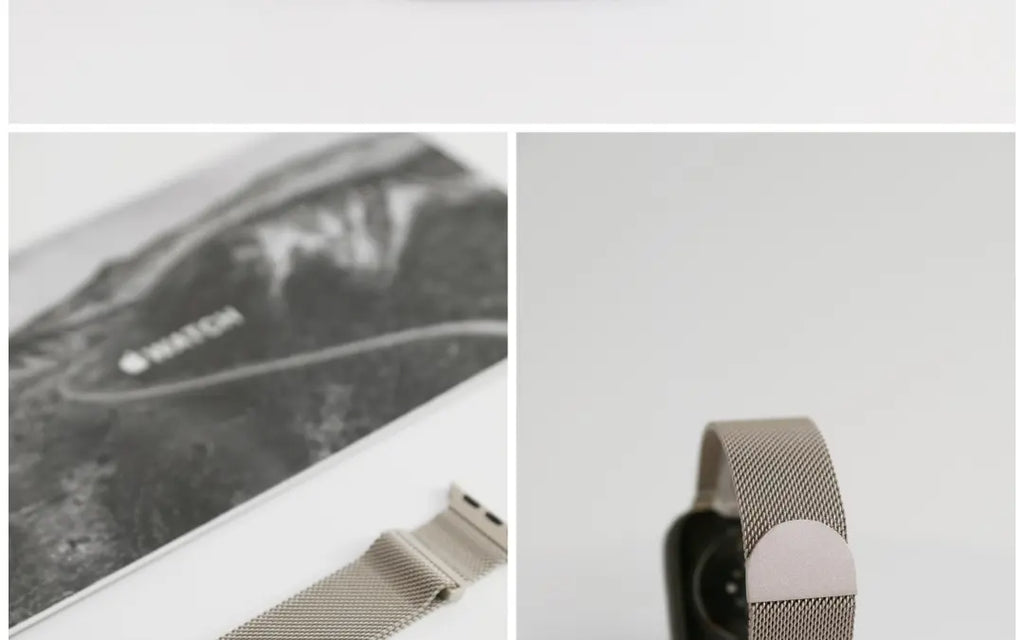 SpiritBand适用苹果iWatch新款圆扣升级米兰尼斯磁吸回环表带 · 枪灰 384041mm(1-9代se)苹果表盘适用 商品图 13