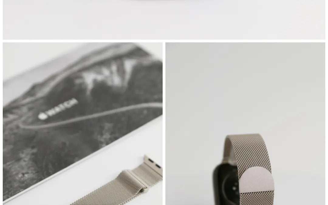 SpiritBand适用苹果iWatch新款圆扣升级米兰尼斯磁吸回环表带 · 枪灰 384041mm(1-9代se)苹果表盘适用 商品图 13