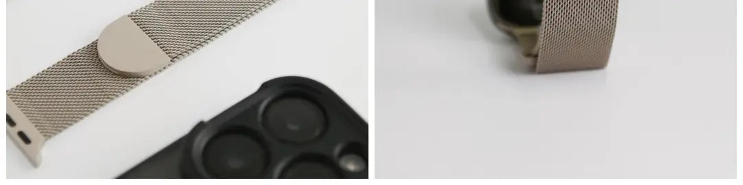 SpiritBand适用苹果iWatch新款圆扣升级米兰尼斯磁吸回环表带 · 枪灰 384041mm(1-9代se)苹果表盘适用 商品图 14