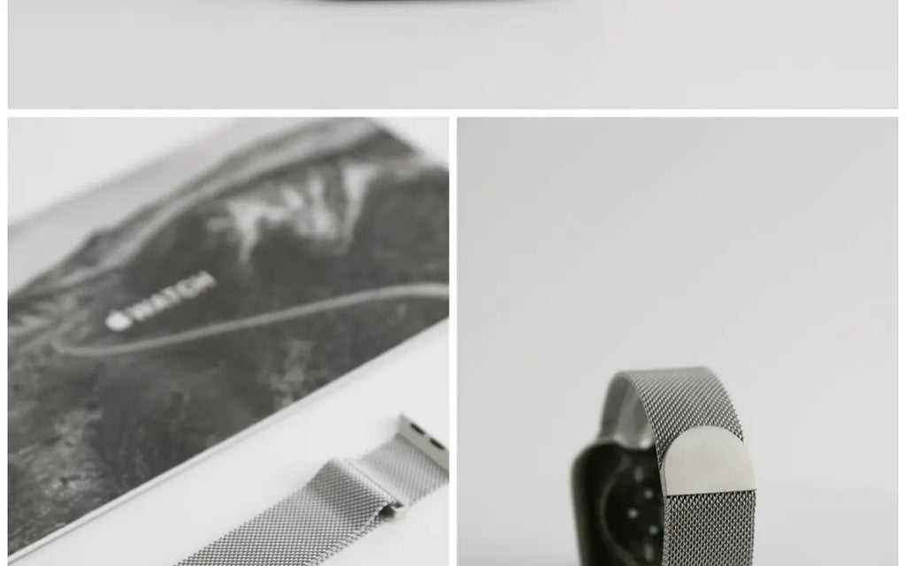 SpiritBand适用苹果iWatch新款圆扣升级米兰尼斯磁吸回环表带 · 枪灰 384041mm(1-9代se)苹果表盘适用 商品图 16