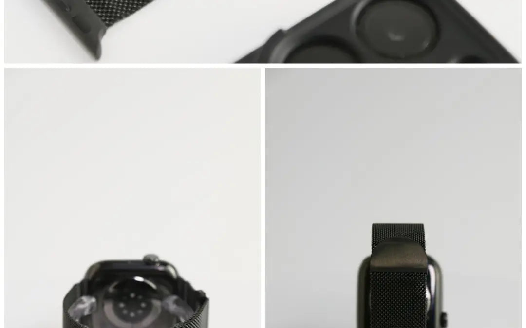SpiritBand适用苹果iWatch新款圆扣升级米兰尼斯磁吸回环表带 · 枪灰 384041mm(1-9代se)苹果表盘适用 商品图 19