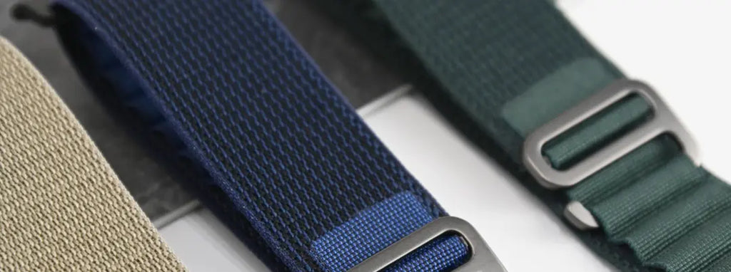 高山野径回环表带（黑扣）适用苹果手表iWatch.精织尼龙编织表带 · 海军蓝 42444549mm(1-9代se)苹果表盘适用 商品图 11