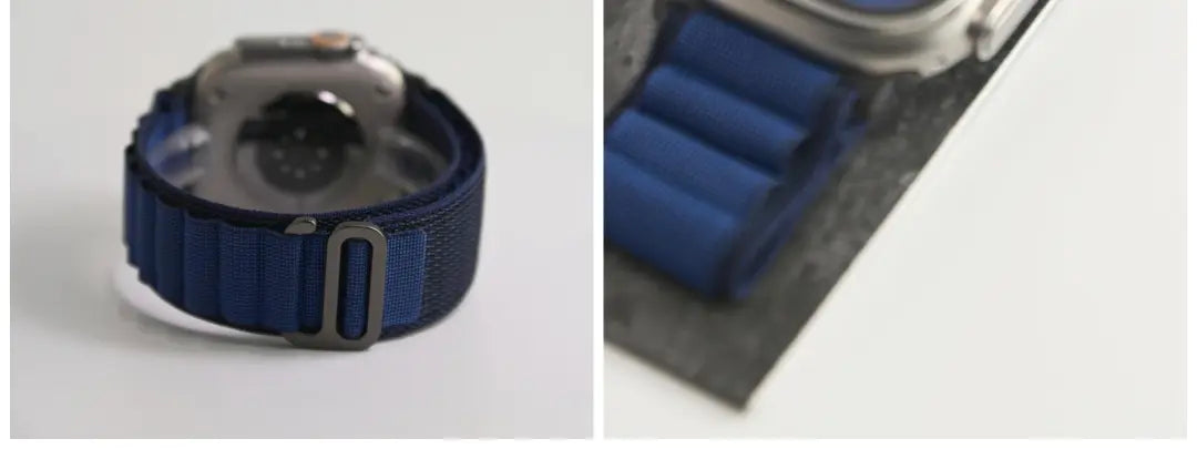 高山野径回环表带（黑扣）适用苹果手表iWatch.精织尼龙编织表带 · 海军蓝 42444549mm(1-9代se)苹果表盘适用 商品图 15