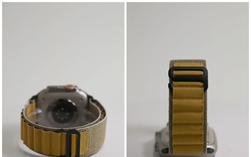 高山野径回环表带（黑扣）适用苹果手表iWatch.精织尼龙编织表带 · 海军蓝 42444549mm(1-9代se)苹果表盘适用 商品图 16