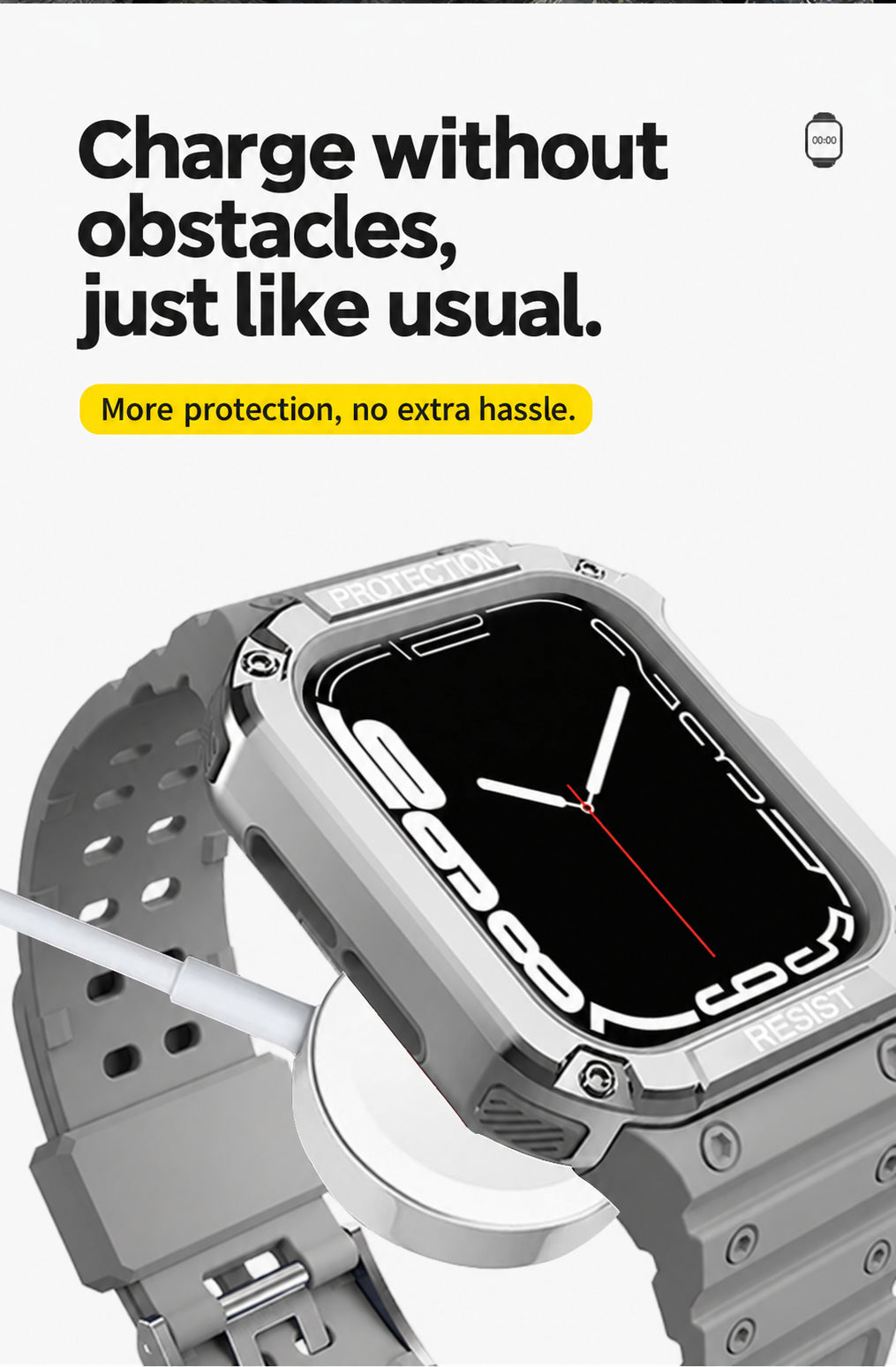 Integrated Glacier-Style Women's Band for Apple Watch Series 9/8/7/6/5, detail 6