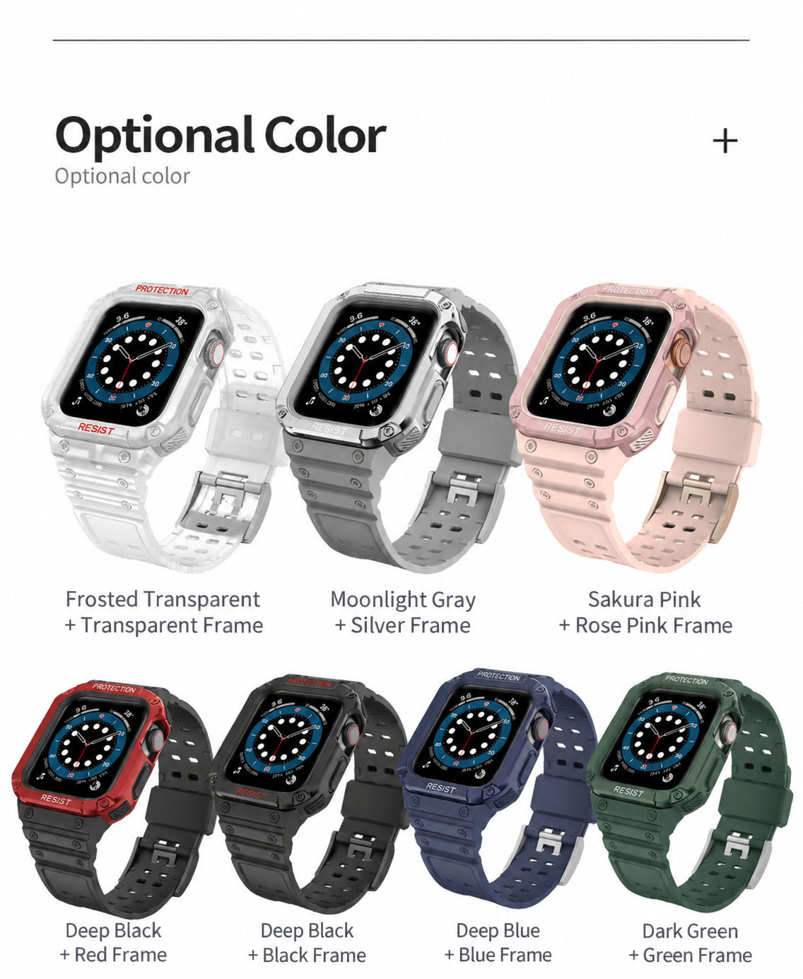 Integrated Glacier-Style Women's Band for Apple Watch Series 9/8/7/6/5, detail 14