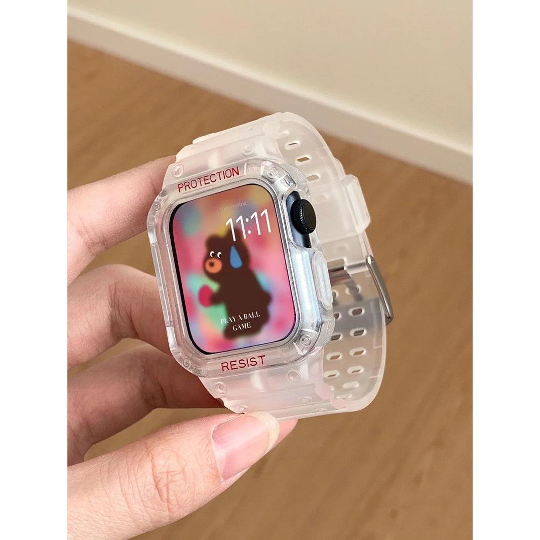 Integrated Glacier-Style Women's Band for Apple Watch Series 9/8/7/6/5, main view 1
