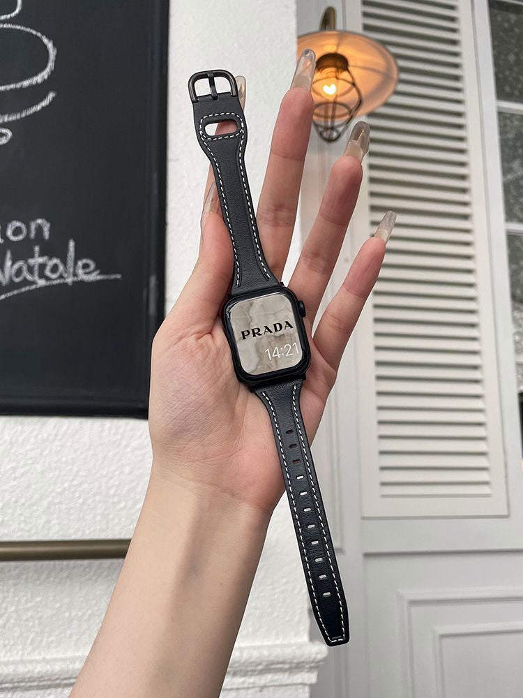 Women's Genuine Leather Band for Apple Watch Series 11/10/9/8/7/6/5/4 and SE, detail view 3