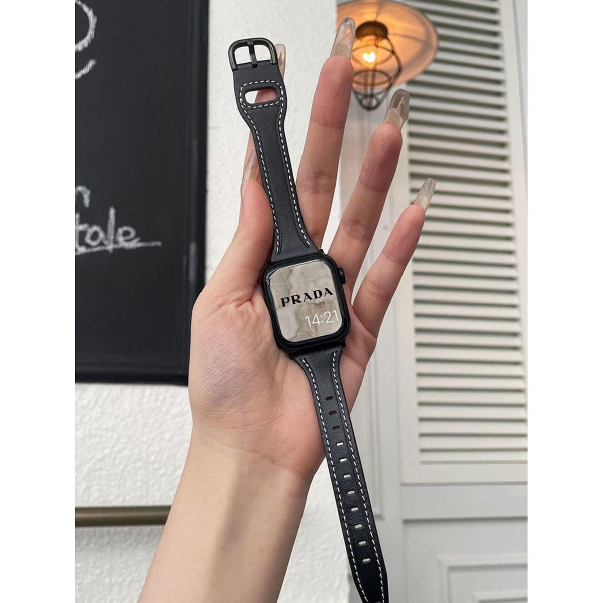 Women's Genuine Leather Band for Apple Watch Series 11/10/9/8/7/6/5/4 and SE, main view 9