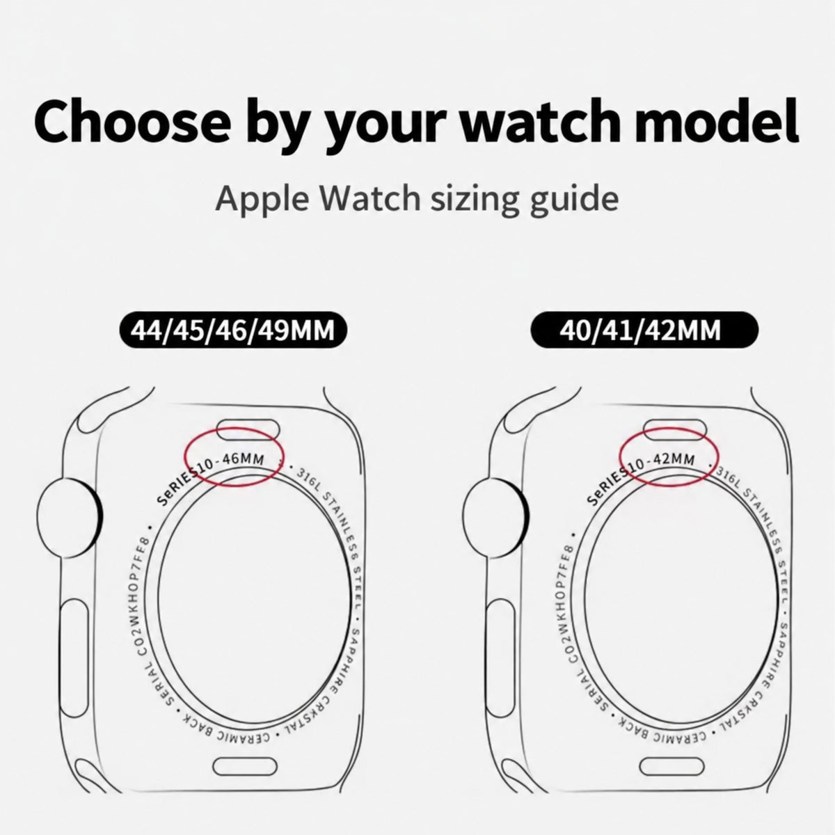 Starlight Integrated PC Case and Screen Protector with Single Rhinestone Row for Apple Watch Series 10/9/8/7/6/5/4/3/2 and SE, detail view 2