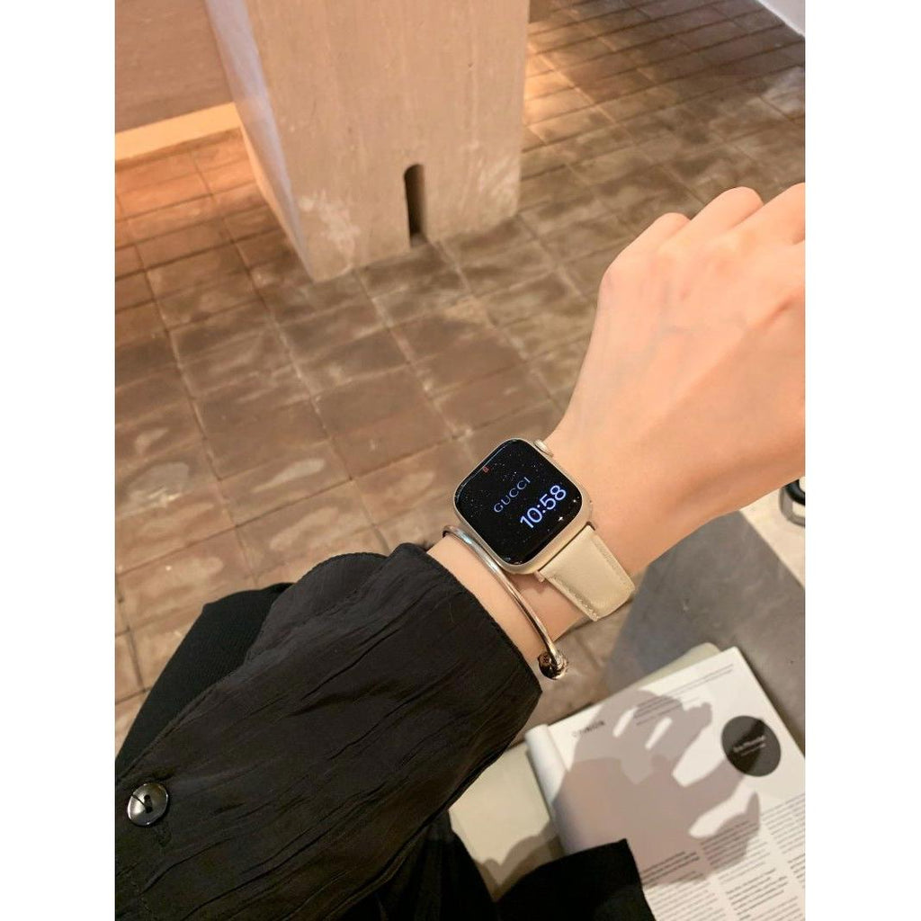 Adjustable Double-D Butterfly-Clasp Vintage Genuine Leather Band for Apple Watch Series 10/9/8/7/6/5 and SE, main view 4