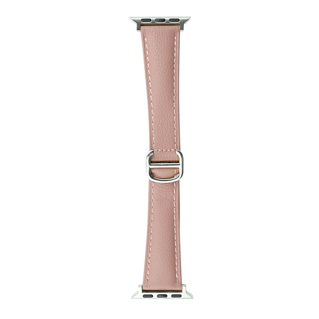 Adjustable Double-D Butterfly-Clasp Vintage Genuine Leather Band for Apple Watch Series 10/9/8/7/6/5 and SE, sku view 7