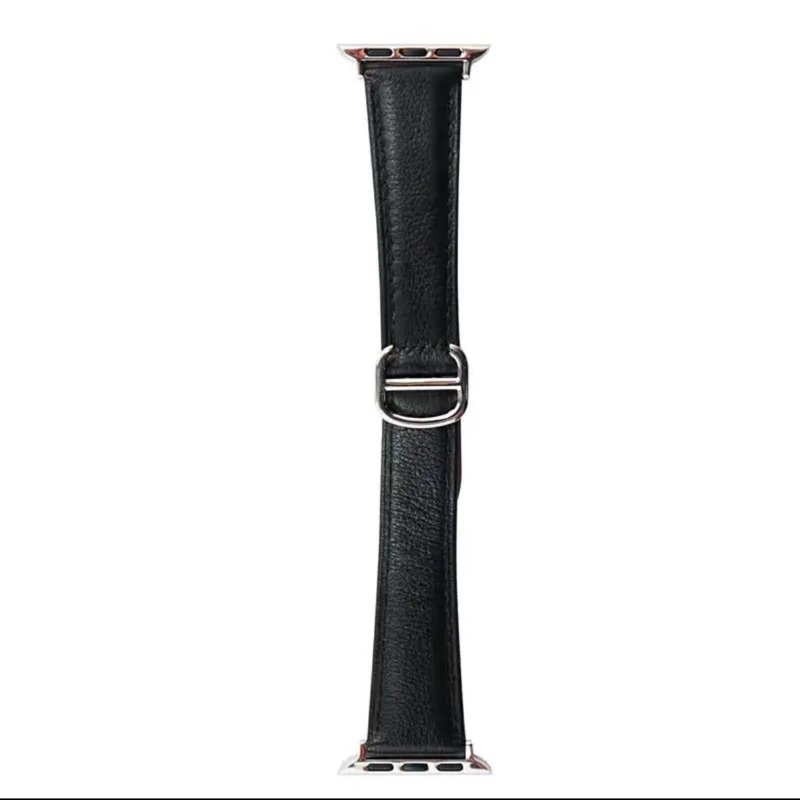 Adjustable Double-D Butterfly-Clasp Vintage Genuine Leather Band for Apple Watch Series 10/9/8/7/6/5 and SE, sku view 19
