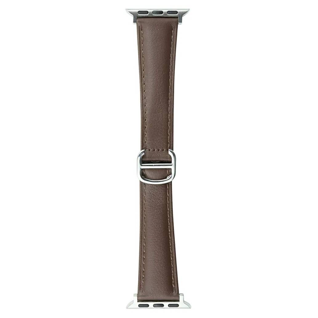 Adjustable Double-D Butterfly-Clasp Vintage Genuine Leather Band for Apple Watch Series 10/9/8/7/6/5 and SE, sku view 25