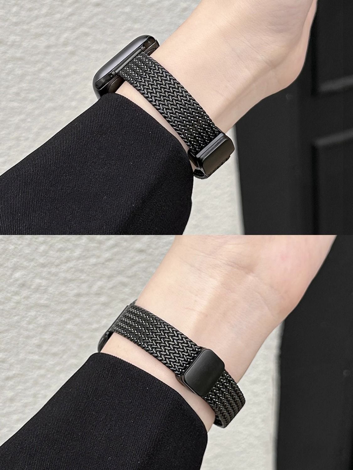 Slim Wheat-Link Magnetic-Clasp Metal Band for Apple Watch Series 10/9/8/7/6/5/4/3/2/1 and SE, main view 2