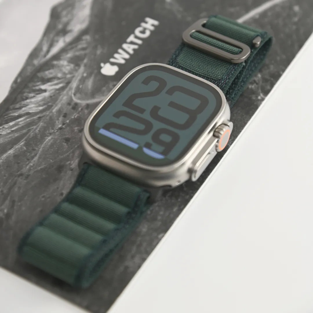 Alpine Trail Loop Watch Band with Black Buckle for Apple Watch and iWatch, Dark Green