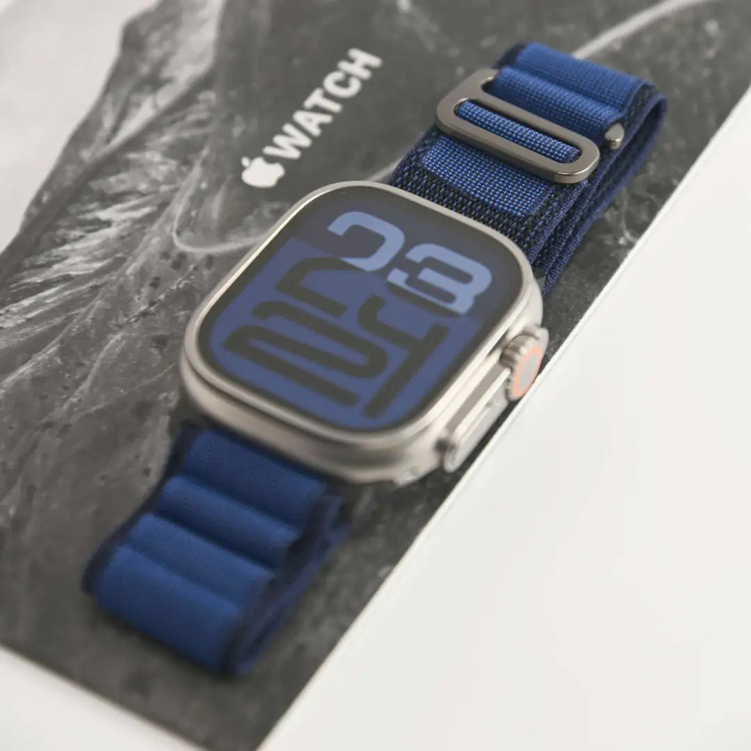 Alpine Trail Loop Watch Band with Black Buckle for Apple Watch and iWatch, Navy Blue