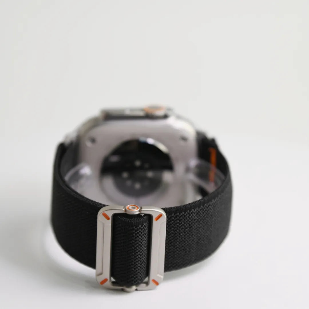 Fine-Woven Utility Watch Band for Apple Watch SE, Series 6–10 and Ultra, Black