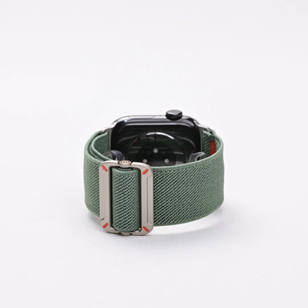 Fine-Woven Utility Watch Band for Apple Watch SE, Series 6–10 and Ultra, Field Green