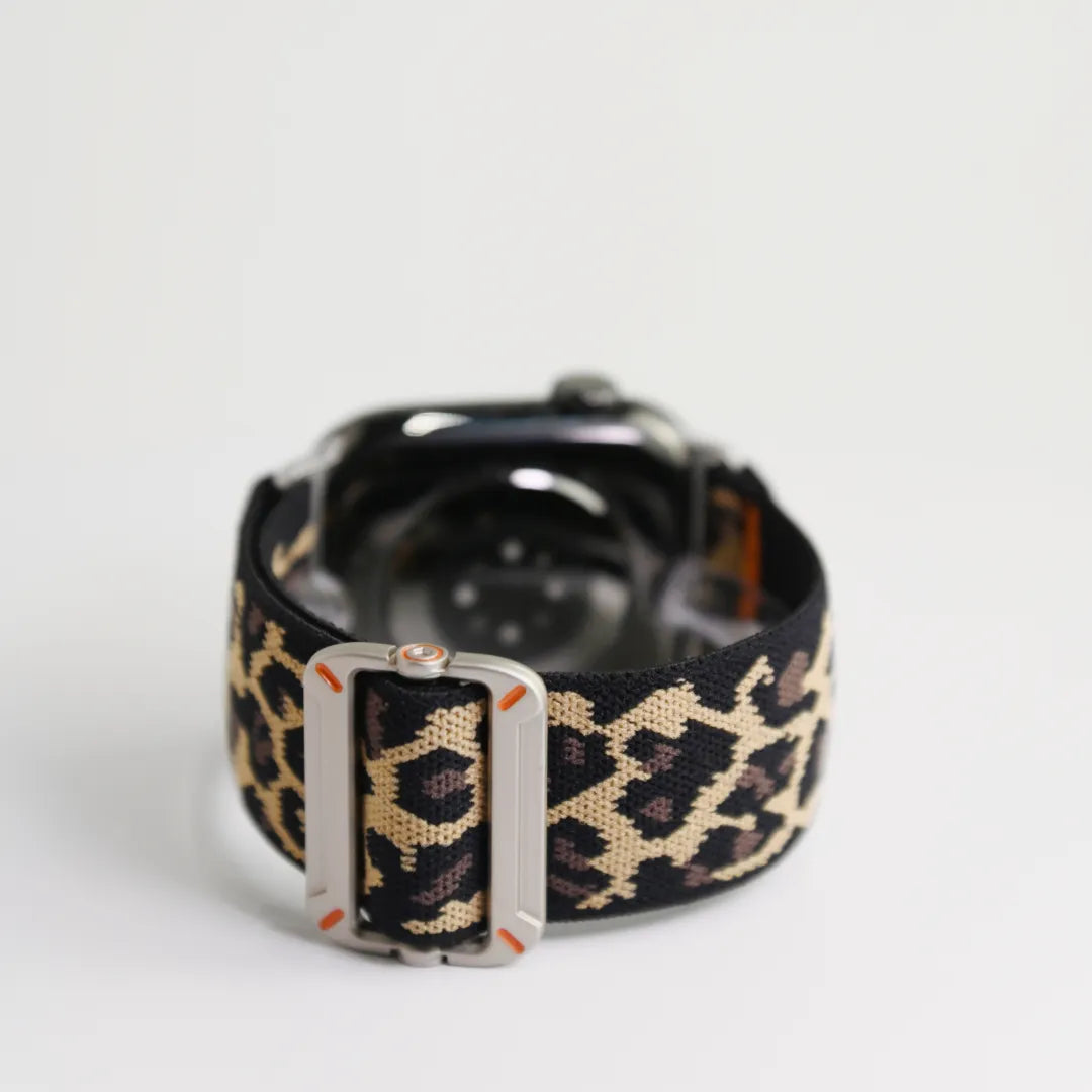 Fine-Woven Utility Watch Band for Apple Watch SE, Series 6–10 and Ultra, Leopard Print