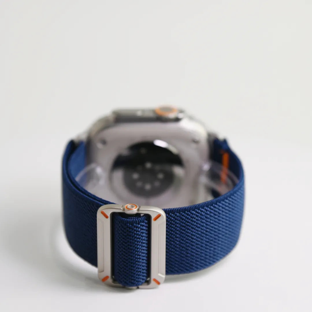 Fine-Woven Utility Watch Band for Apple Watch SE, Series 6–10 and Ultra, Navy Blue