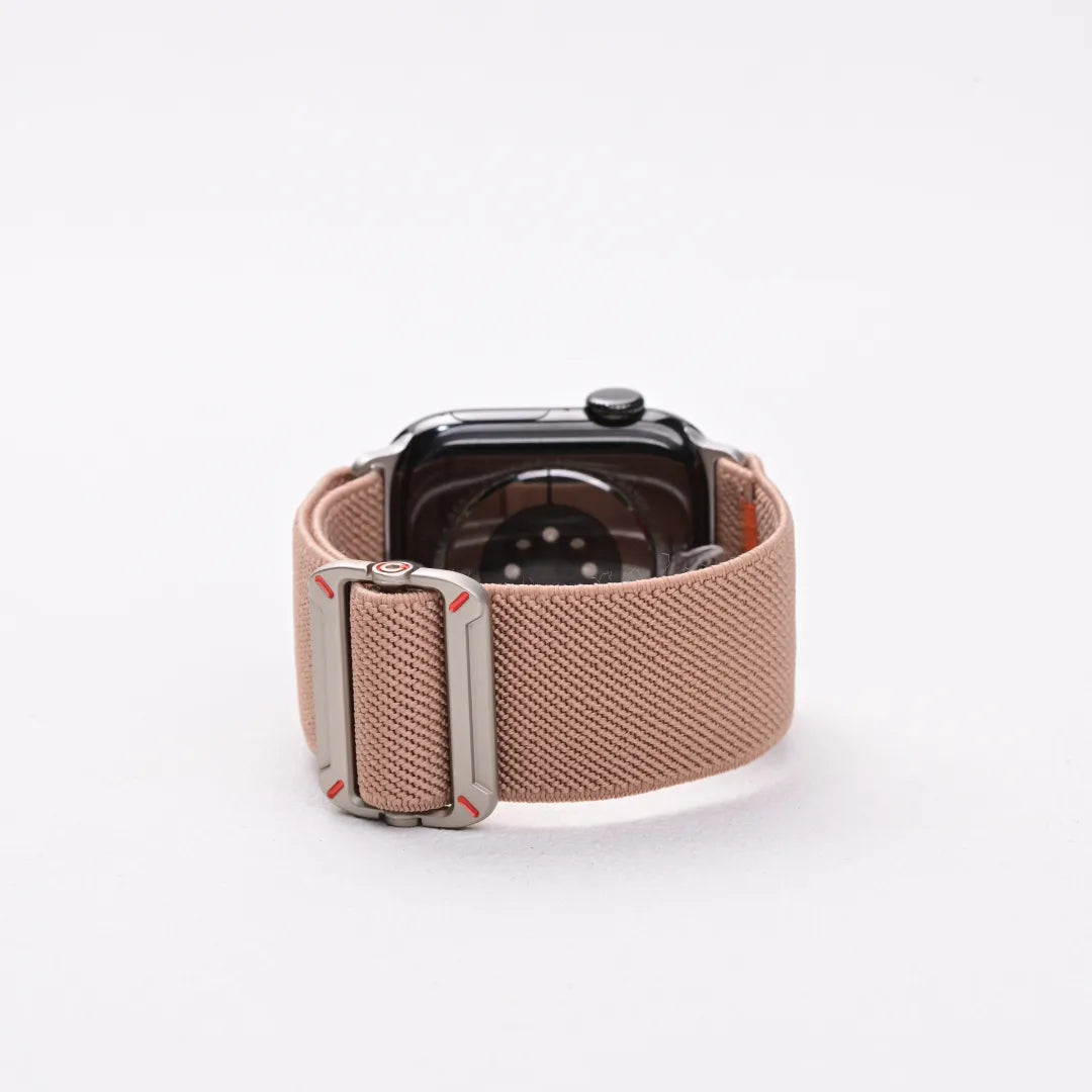 Fine-Woven Utility Watch Band for Apple Watch SE, Series 6–10 and Ultra, Soft Mist Pink