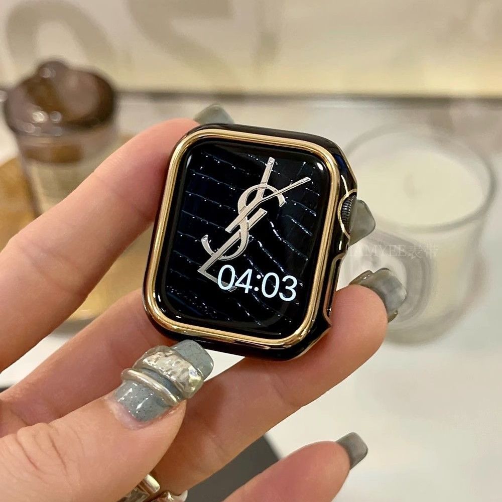 Contrast-Color Electroplated Hard Protective Case for Apple Watch Series 10/9/8/7, main view 1