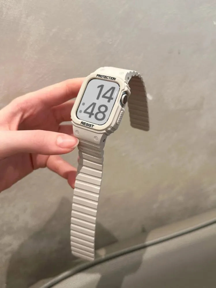 Unisex Integrated Magnetic Band for Apple Watch Series 10/9/8/7/6/5/4 and SE