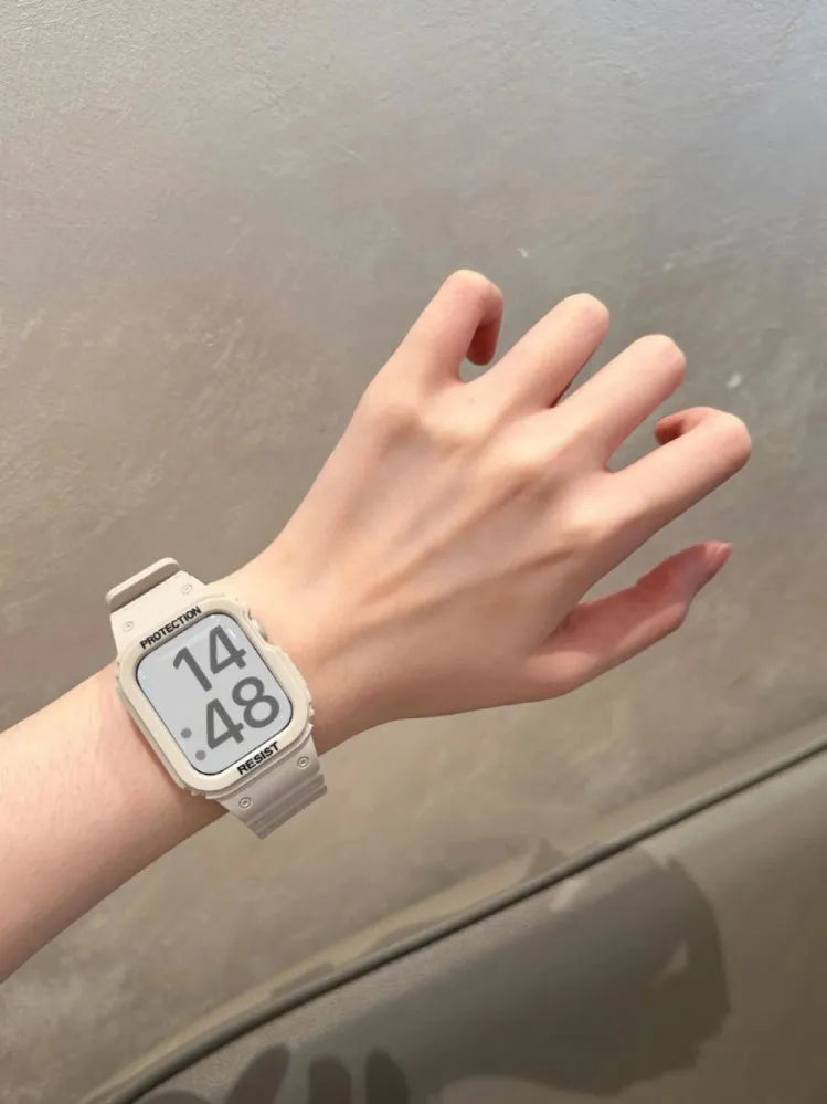 Unisex Integrated Magnetic Band for Apple Watch Series 10/9/8/7/6/5/4 and SE