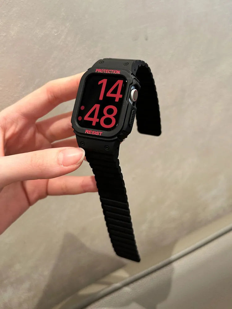 Unisex Integrated Magnetic Band for Apple Watch Series 10/9/8/7/6/5/4 and SE