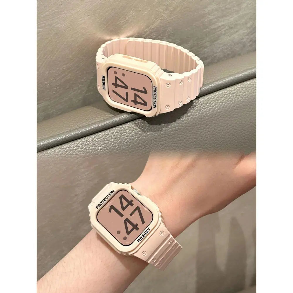 Unisex Integrated Magnetic Band for Apple Watch Series 10/9/8/7/6/5/4 and SE