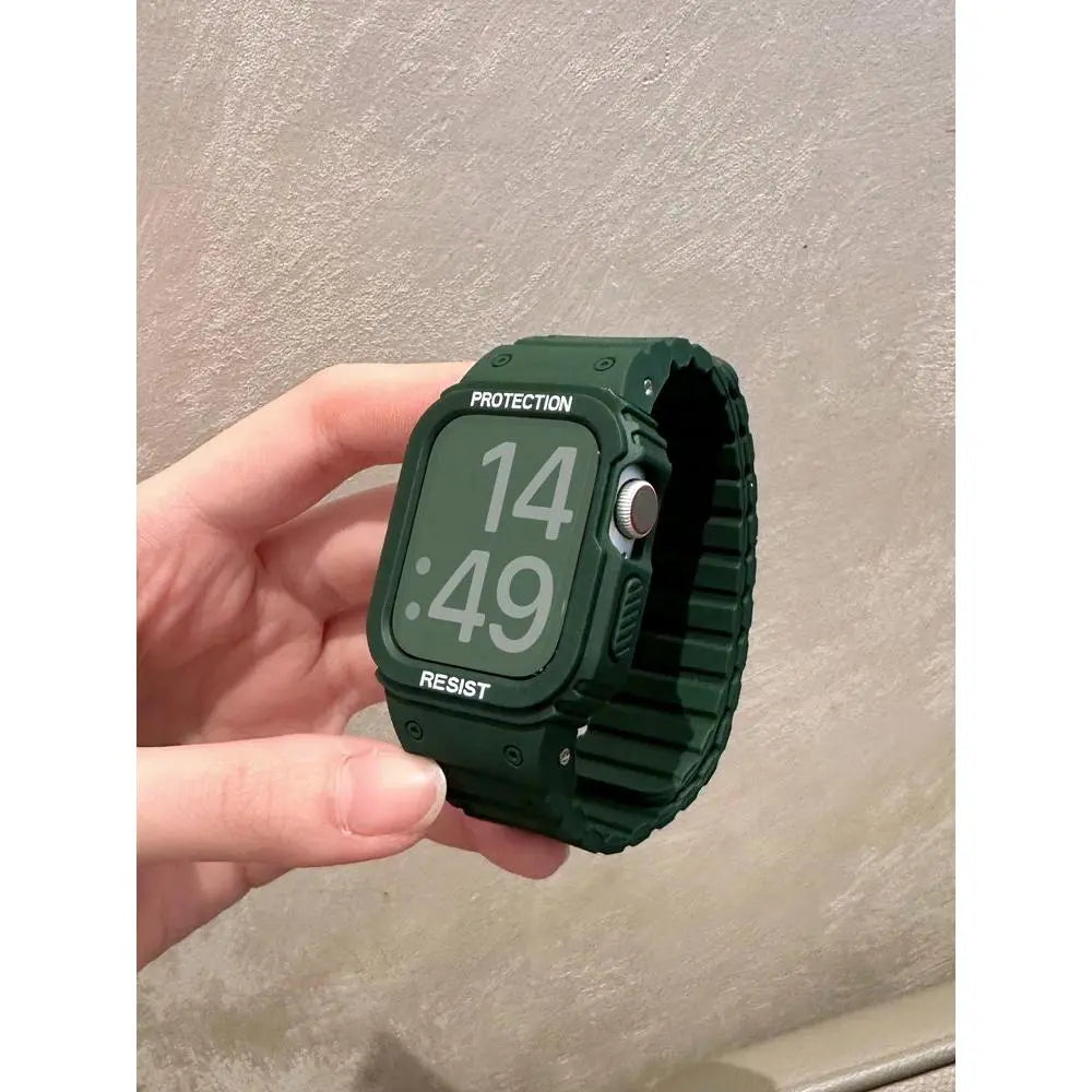 Unisex Integrated Magnetic Band for Apple Watch Series 10/9/8/7/6/5/4 and SE