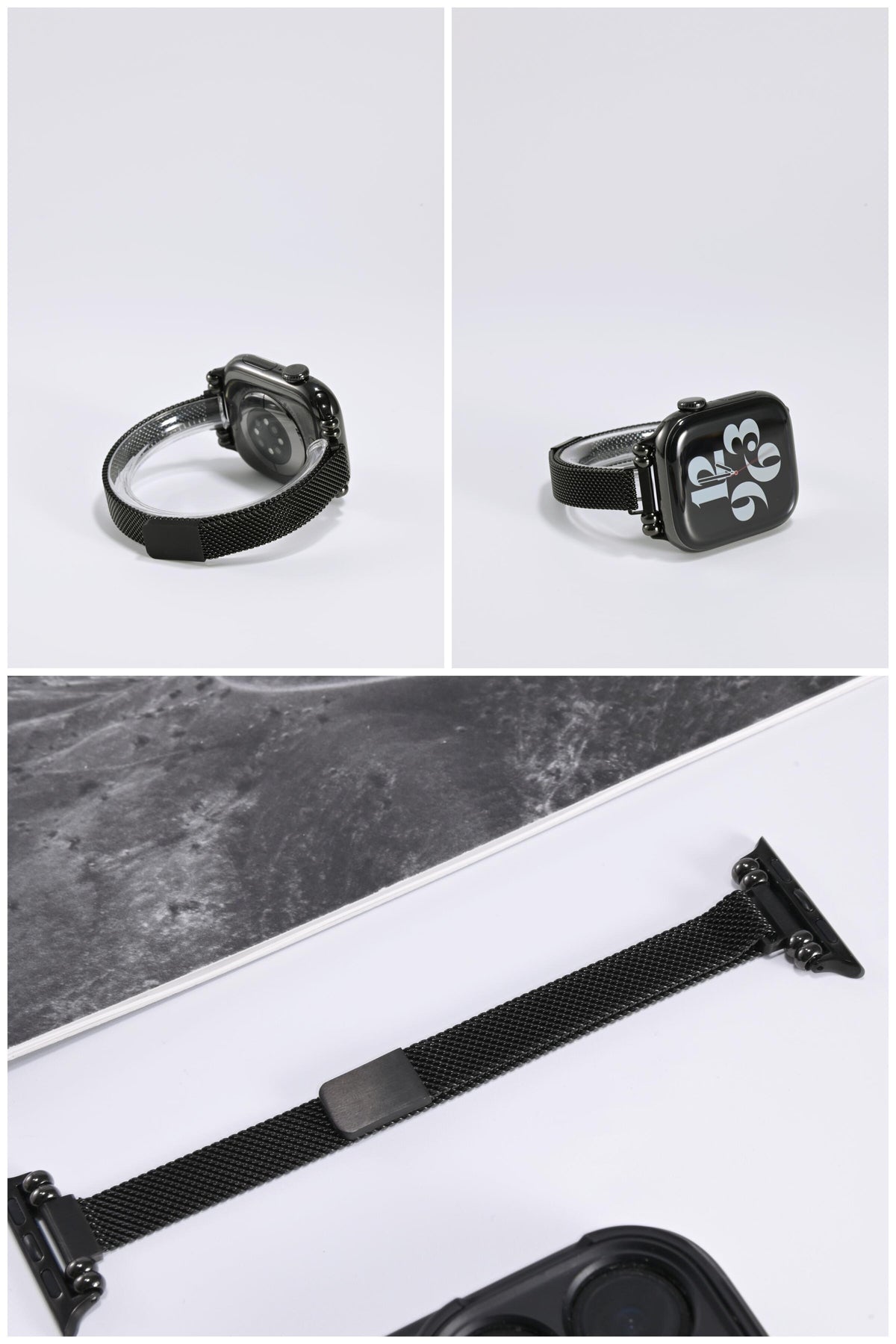 Sparkling Bead-Ring Milanese iWatch Band for Apple Watch SE and Series 6/7/8/9/10, detail view 6