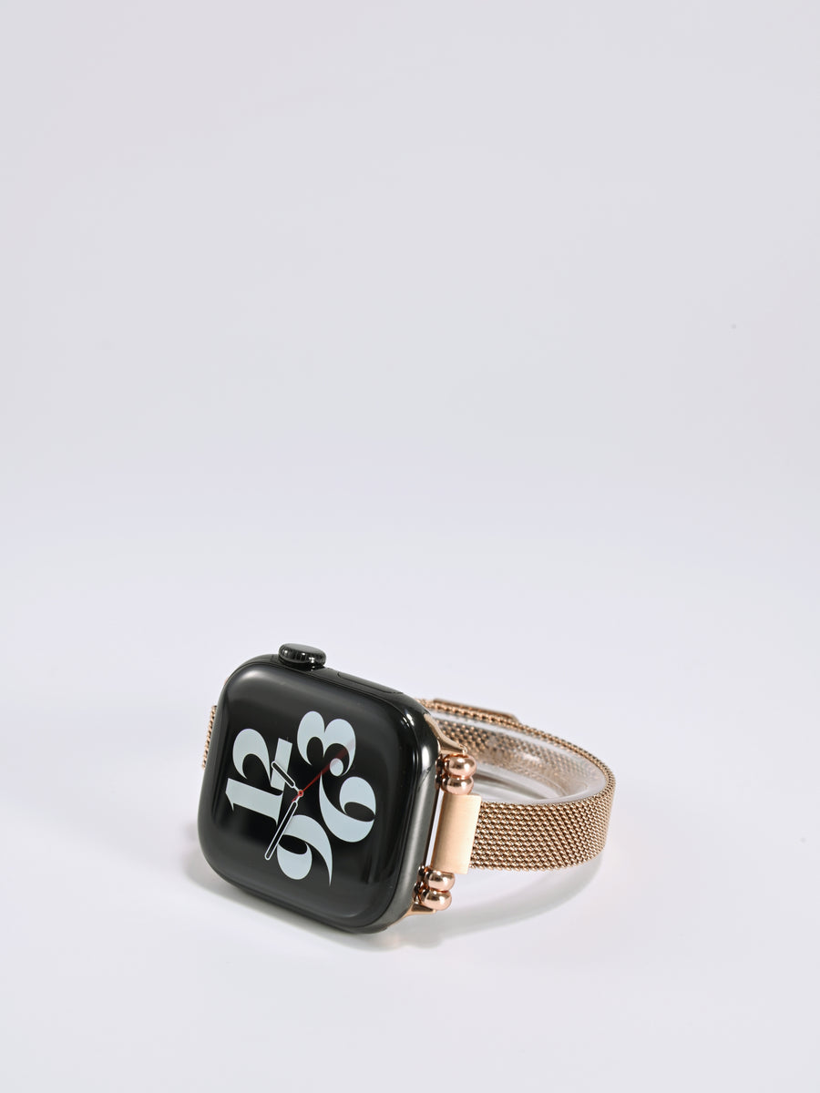 Sparkling Bead-Ring Milanese iWatch Band for Apple Watch SE and Series 6/7/8/9/10